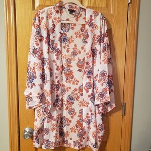 Ann Taylor Floral Kimono, One Size